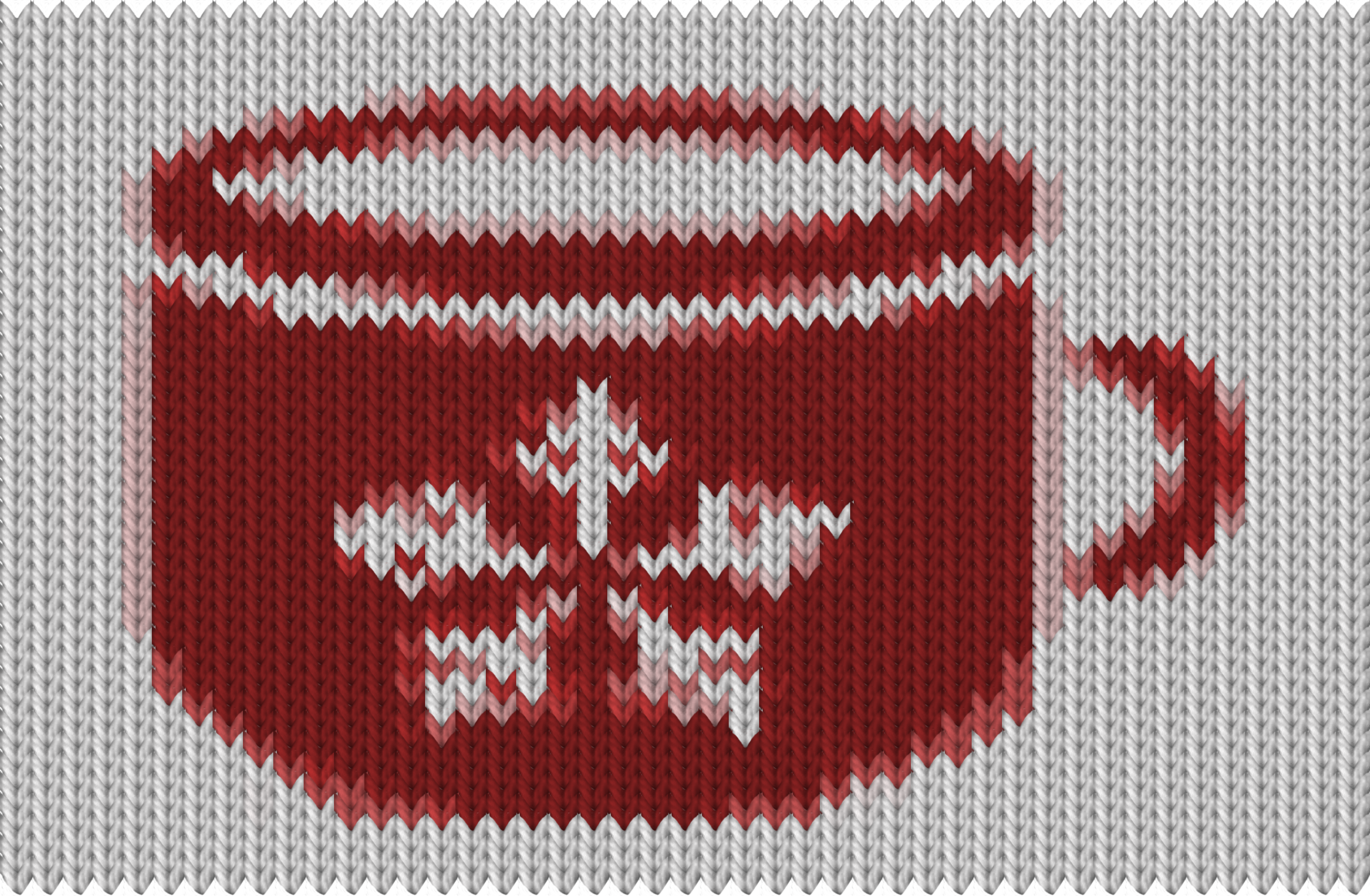 stickning motiv julgran