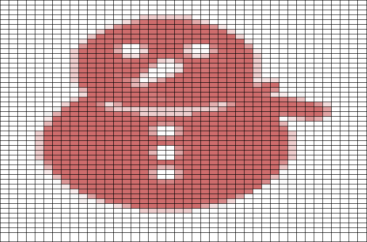 stickningdiagram snöman