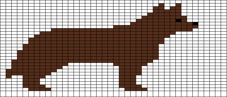 stickning diagram hund