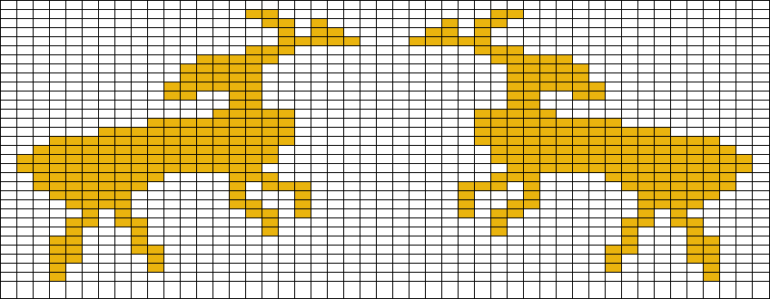 stickning diagram älgar