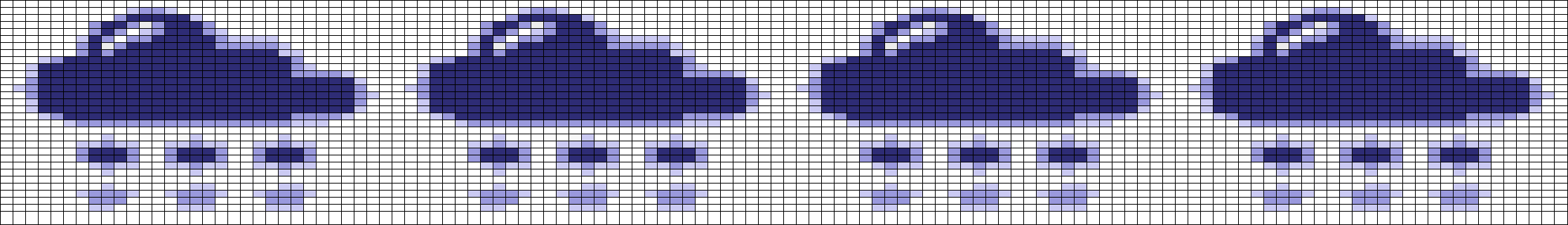 stickningdiagram moln