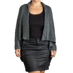 Handstickad cardigan i merino ull