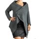 Handstickad cardigan i merino ull
