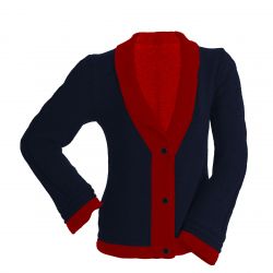 Handstickad business kardigan