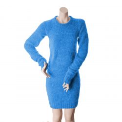 Handstickad angora klänning av Anny Blatt angora super