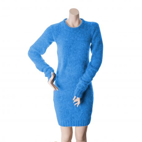 Handstickad angora klänning av Anny Blatt angora super